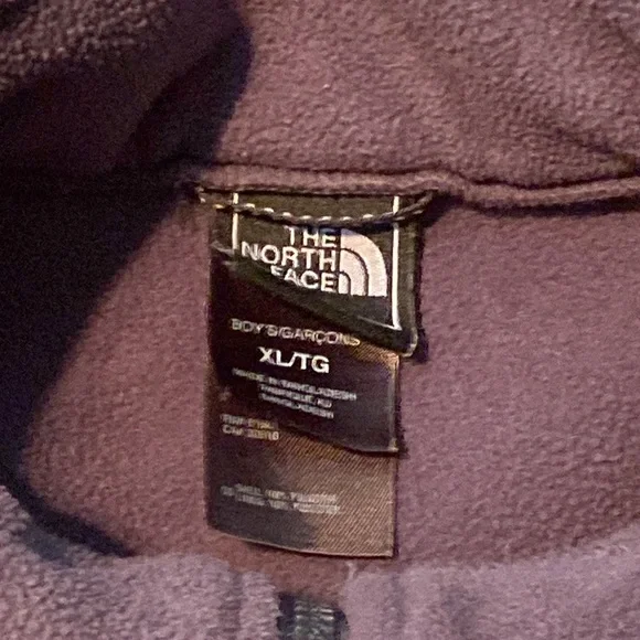 North Face Boy’s Fleece Jacket | Color: Dark Gray | Size: Boy’s XL - Picture 4 of 6